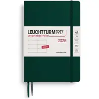 Adlibris Weekly Planner 2026 A5 Forest Green Leuchtturm1917