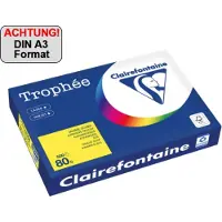 Clairefontaine Trophée A3, Kopiering, A3 (297x420 mm), 80 g/m², Gult, FSC