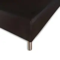 Night & Day Stretchlaken 140x210 cm - Sort - 100 % bomull - Formsydd laken til madrass -