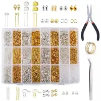 Pro Metall Smykkesett - Metallperler - 1200 stk