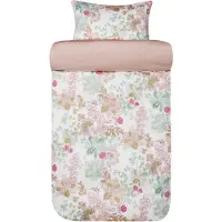 Hoie Sengetøy 140x220 cm - 100% bomullssatin - - Cassandra Warm pink