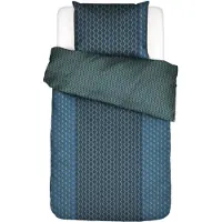 Essenza sengetøy - 140x220 cm - 100% bomullssateng sengesett - Tesse Reef Green sengelaken