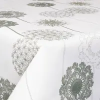 Borg Living Tekstil voksduk - 140 cm bred - 30 meters rull - Flower Green - Voksduk med akrylbelegg