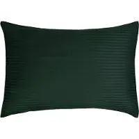 Borg Living Putetrekk 70x100 cm - 100% bomullssatin - Gavlpute - Klassiske grønne striper