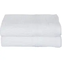 Borg Living Håndklær - Pakke med 2 stk. 50x100 cm - Hvit - 100% Bomull
