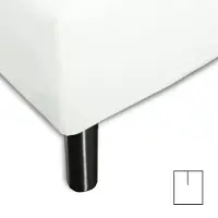 Nordstrand Splittlaken - U-splitt - 160x200 cm - Hvit - 100% bomull jersey laken - stretchlaken til elevationsseng