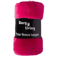Borg Living Fleeceteppe - Rosa - 150x200 cm - Mykt og deilig sofateppe -