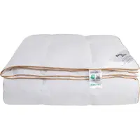 Borg Living 100% moskusdundyne - NOMITE helårsdyne (allergivennlig) - 140x220 cm - Ekstra fint bomullssatin trekk - Årsdynen 2025