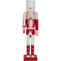 Home-tex Nøtteknekkerfigur - 38 cm - Fin nøtteknekker med sverd