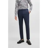 HUGO for man. 50495630 Navy dress trousers (44), Casual, Party, Classic, Polyester