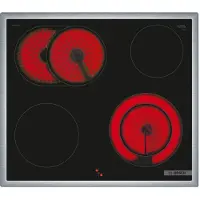Bosch HEF113BB0 + NKN645GA2E, Keramisk, 4 zone(s), Glass-keramikk, Svart, Berøringskontroll, 58,3 cm