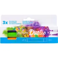 Ecoline Duotip marker-sett Secondary | 3 farger
