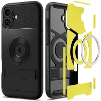 Spigen Slim Armor Mag Fit Backshell for iPhone 16 - Svart