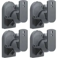 Goobay Veggmonterte høyttalerfester 4-pk – Svart