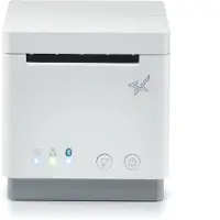 Star Micronics Star mC-Print2 MCP21 LB WT E+U - Kvitteringsskriver - direktetermisk - Rull (5,8 cm) - 203 dpi - inntil 100 mm/sek - USB, LAN, Bluetooth, USB-vert, Lightning - kutter - hvit