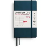 Leuchtturm Weekly Planner & Notebook 2026 A6 Deep Sea Leuchtturm1917
