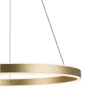 SLV LED-hengelampe One 60, messing, Ø 60 cm, opp/ned, CCT