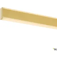 SLV One Lineær LED-pendel, 140 cm, messing