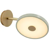 UMAGE LED-vegglampe Asteria Short, oliven/messing, stikkontakt