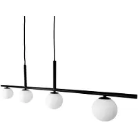 Dyberg Larsen pendellampe Alice, svart, metall, 4 lyskilder.