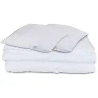 Zen Sleep Dyne- og putesett - Helårsdyne 200x220 cm + 2 puter 60x63 cm - Fiberdyne - allergivennlig dyne og pute
