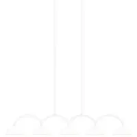 Globen Lighting hengelampe CURVE 5, hvit, 5 lyskilder, 165 cm