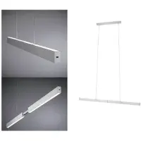 Paulmann Aptare, Fleksibel montering, Aluminium, Aluminium, Metall, Plast, Rektangulær, Innendørs