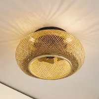 LUCANDE takvifte med lys Cordie, DC, stillegående, Ø 53 cm