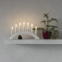 Konstsmide Adventstake Hvit tre 7 lys 22,5cm