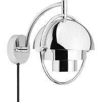 Gubi vegglampe Multi-Lite, krom, metall, G9