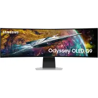 Samsung Odyssey OLED G9 S49CG950SU - G95SC Series - OLED-skjerm - Smart - gaming - kurvet - 49 - 5120 x 1440 UWQHD @ 240 Hz - 250 cd/m² - 1000000:1 - DisplayHDR 400 True Black - 0.03 ms - DisplayPort