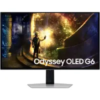 Samsung Odyssey OLED G6 S27DG612SU - G61SD Series - OLED-skjerm - gaming - 27 - 2560 x 1440 QHD @ 240 Hz - 250 cd/m² - 1000000:1 - HDR10 - 0.03 ms - 2xHDMI, DisplayPort - sølv
