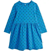 Mini Rodini Kjole - Polka Dots - Blå - - 2-3 år (92-98) - Kjole