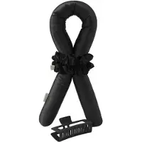 Lenoites Heatless Curls in Mulberry Silk Black, Large