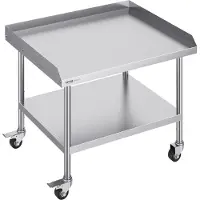 Vevor arbeidsbord i rustfritt stål 30"x36" Kommersielt matlagingsbord med 4 hjul