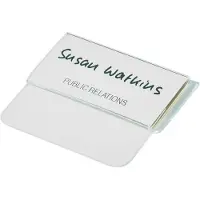 Durable 8120, Akryl, Gjennomsiktig, 75 mm, 40 mm, 25 stykker