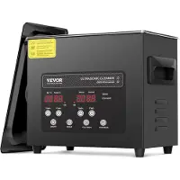 Vevor 3L ultrasonisk rengjøringsmiddel, 120W digital ultralydrengjøringsmaskin med skånsom modus og oppgradert avgassing, 40kHz ultralydrengjøringsmaskin med varmeelement og timer for smykker, briller