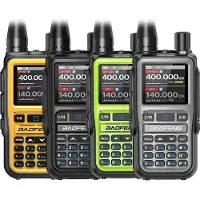 BaoFeng UV-5R EU MINI USB-C Bluetooth radio/kommunikasjonsenhet VHF UHF (luftbånd) oransje (15 cm antenne)