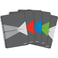 Leitz Office Notebook A5 ruled wirebound with PP cover assorted 1 pcs.