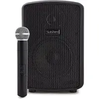 SubZero Bærbar PA m / Digital Media Player + Trådløs Mikrofon Nesten Nytt