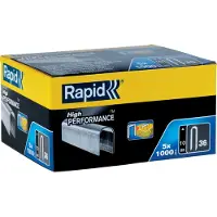 Rapid 11884410, Pakke med stifter, 1 cm, 5000 stifter, Metallisk, (merkevare), R36