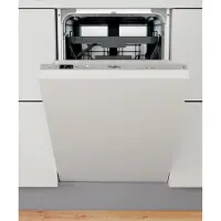 Whirlpool WSIC 3M27 C - Oppvaskmaskin - innebygd - Nisje - bredde: 45 cm - dybde: 56 cm - høyde: 82 cm - sølv