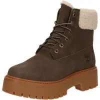 Timberland for woman. TB0A2PU6W011 Stone Street brown leather boots (41.5 W), 3 to 5 cm, Laces, Casual