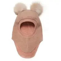 Huttelihut Balaclava - Ull/Bomull - 2-lags - BIG Bear - Rose Meg - - 4-6 år (104-116) - Balaclava - dobbel