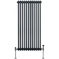 MonsterShop Tradisjonell 2-søyles radiator - 1500 x 562 mm - antrasittgrå