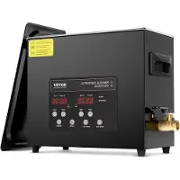 Vevor 6L ultrasonisk rengjøringsmiddel, 180W digital ultralydrensemaskin med skånsom modus og oppgradert avgassing, 40kHz industriell ultralydrenser med varmeelement og timer for beholder, smykker, ve