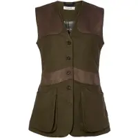 Chevalier Elemore Moleskin Skytevest Dame Forest Green 40W