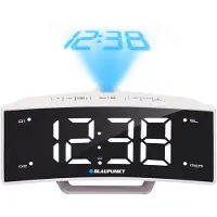 Blaupunkt CRP7WH radio med projektor klokkeradio LCD radio vekkerklokke