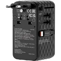 Verbatim 70W 2C Retractable Universal Travel Adapt