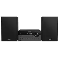 Philips TAM4505M2/12, Hjemmelydanlegg (mikro), Sort, Mørkegrå, 1 disker, Brett, 80 W, 2-veis